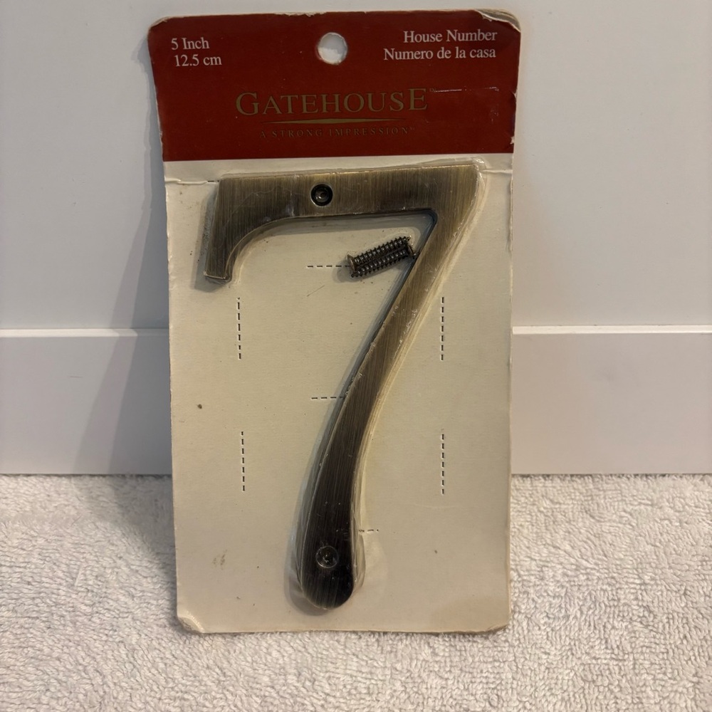 Bronze House Number 7